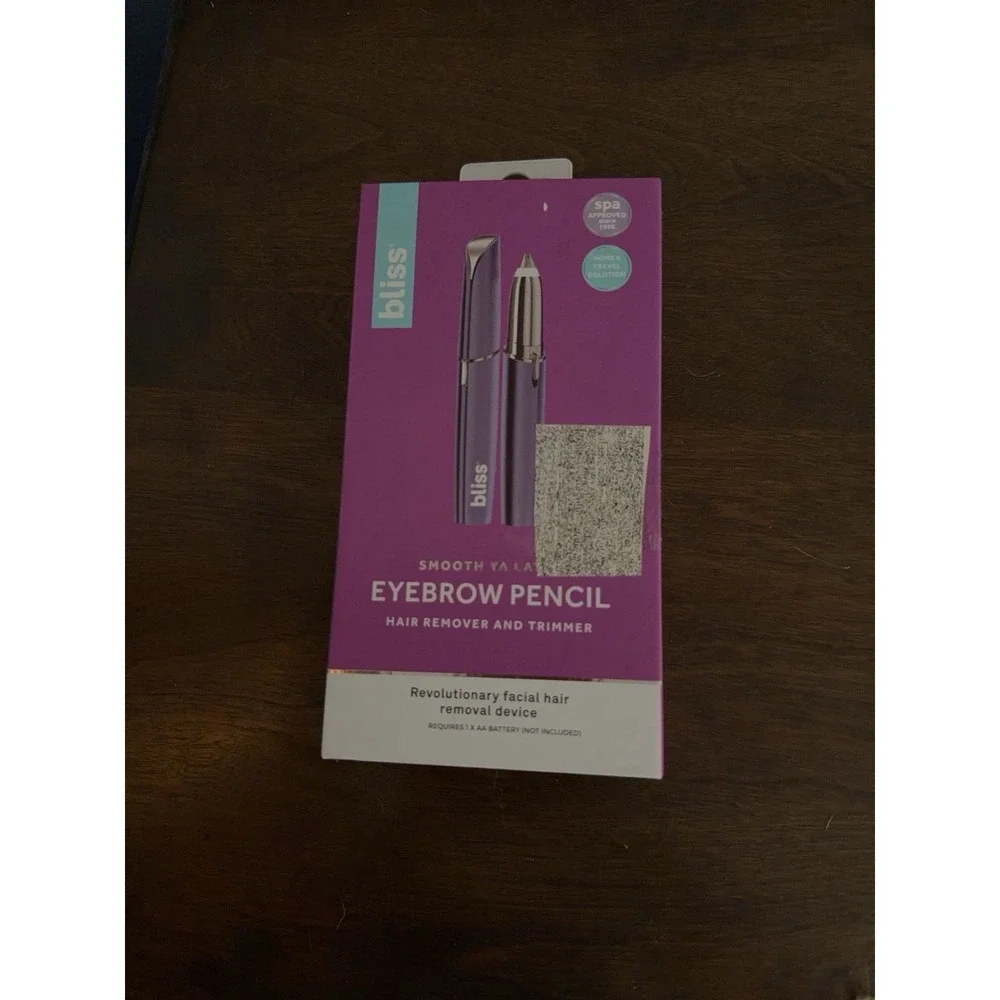 Bliss Smooth Ya Lata Eyebrow Pencil Trimmer Cordless Battery Purple Hair Remover